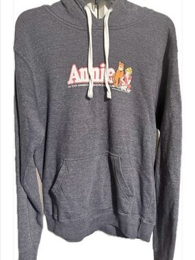 Women’s XLCharcoal Gray Heather Pull over Hoodie Broadway musical Annie graphic